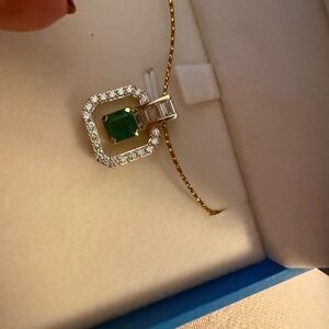 Milano jewelry emerald pendant